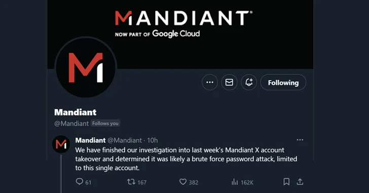 Mandiant’s X Account Was Hacked Using Brute-Force Attack