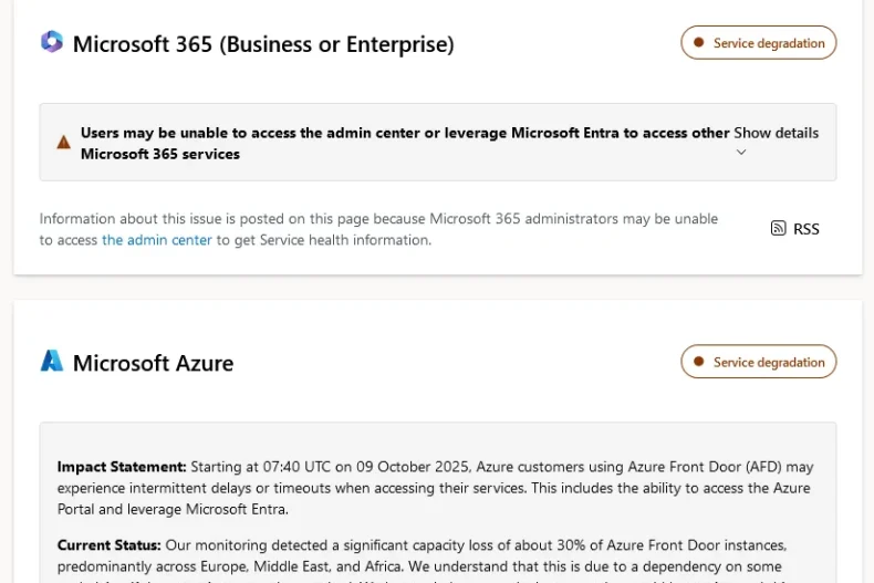 Microsoft 365 Outage Disrupts Teams, Azure, and Global Services