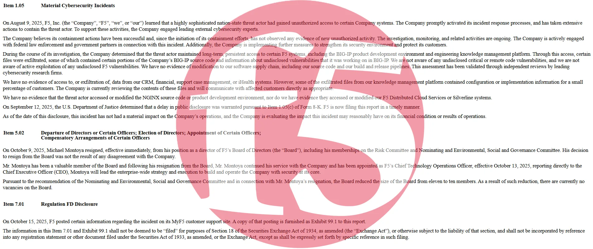 F5 Discloses Major Breach by Nation-State Actor, Source Code Stolen